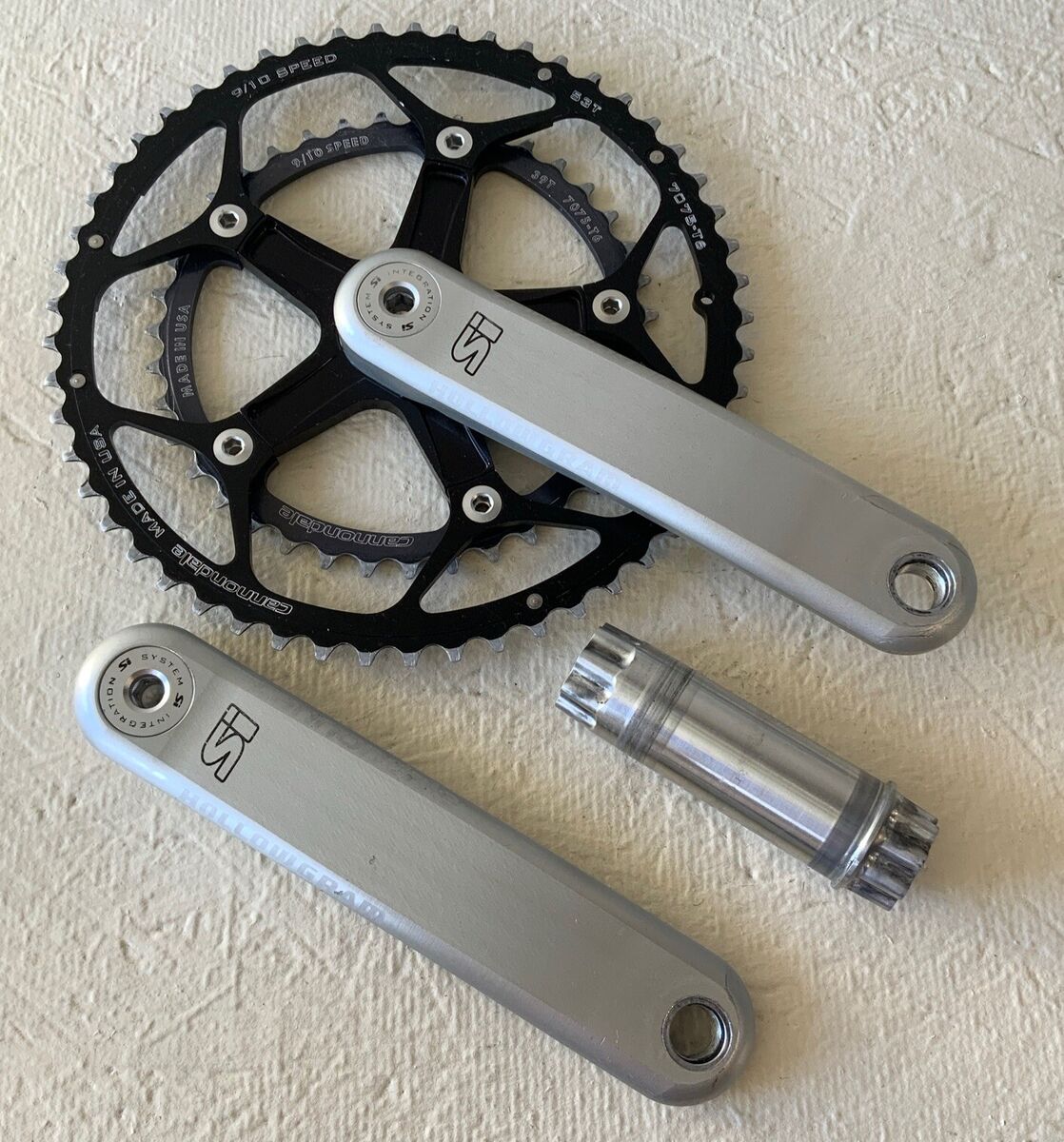 CANNONDALE HOLLOWGRAM SI CRANKSET 172.5 MM 53-39 TOOTH 10 OR CANNONDALE HOLLOWGRAM SI CRANKSET 172.5 MM 53-39 TOOTH 10 OR