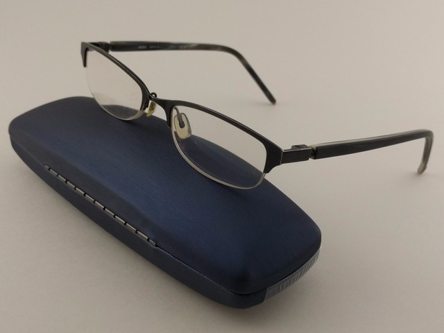 plastic half rim eyeglasses