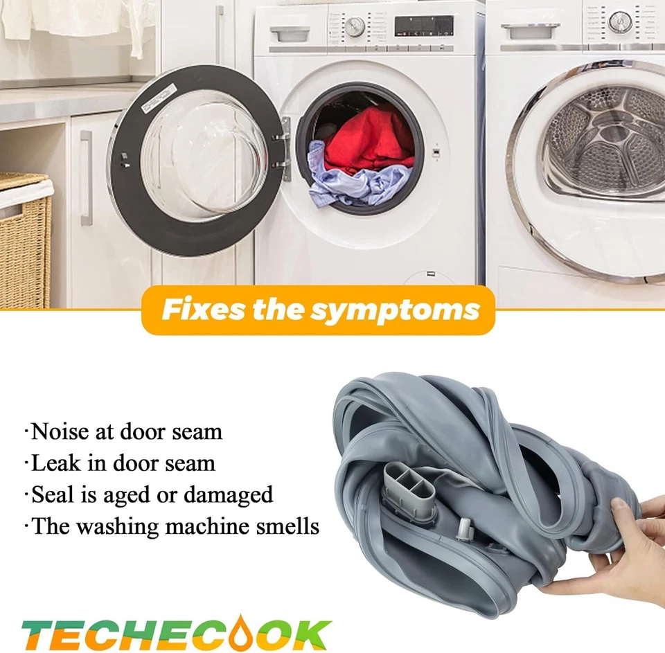 Front Load Door Boot Seal WF42H5000AW/A2 WF42H5200AW/A2 Samsung Washer Diaphragm - Image 4 of 4