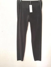 Eileen Fisher Velvet Ankle Leggings Graphite Gray Sz L NWT $138