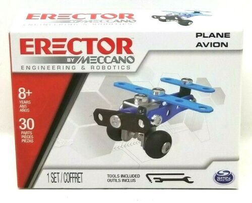 Meccano Junior Sets Erector Espion Faux-Bourdon Avion Garçons