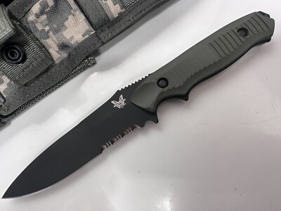 VINTAGE Benchmade CAMO Nimravus 140SBK-ADC Fixed Blade Knife