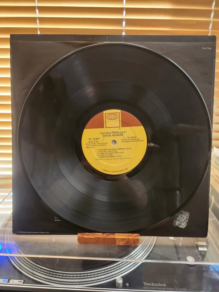 Stevie Wonder, Hotter Than July, 1980 1st Tamla Stereo, T8-374M1, VG+/VG+ Foto 4 de 4