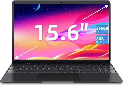 SGIN 15.6 inch Laptop, 8GB RAM, 256GB SSD Celeron Quad-Core Processor - NEW