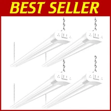 Plug-in 4FT LED Light, 42W, 4400lm, 5000K Daylight, Set of 4