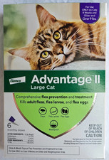 Advantage II Large Cat Flea Treatment Prevention - Over 9lbs 6 Month Supply
