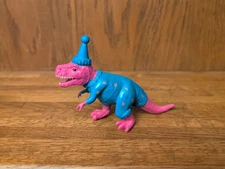 Ankyo Party Animals Prehistoric T-Rex Dinosaur Figure Pink & Blue 