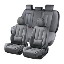 Universal Fit Car Seat Covers, Waterproof Leather Auto Seat Protectors, Full Set