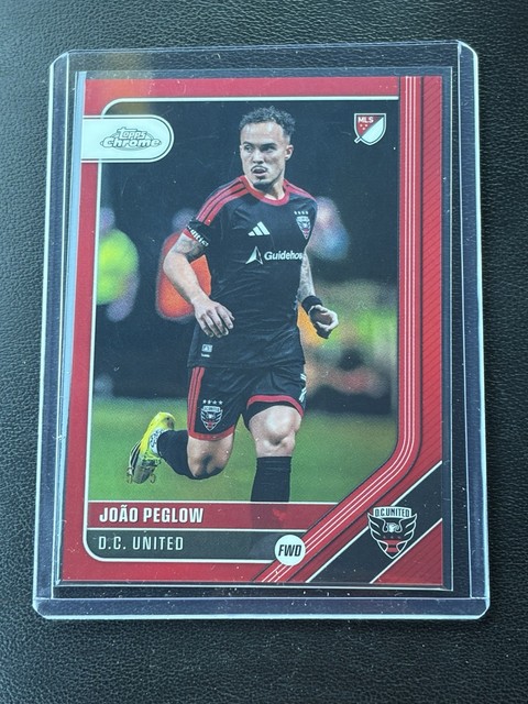 2026 MLS Chrome João Peglow True Red Refractor 5/5 DC United
