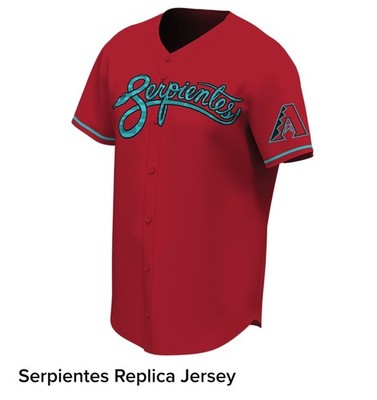 XL AZ Dbacks Serpientes Replica Jersey SGA 8/23/2025 Presale, New