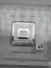Silver 5 Gram Geiger Bar In Sealed Assay Germany Premium Original .999 Fine