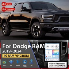 12.1  Android Car Radio Tesla Screen For Dodge RAM 2019-2024 Stereo Upgrade 64G