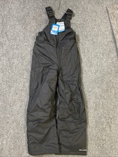 Columbia Outgrown Snowslope II Bib Boys Winter Snow Pants Black Size Medium
