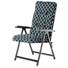 KADAX Gartenstuhl, Stahl Liegestuhl mit Kissen