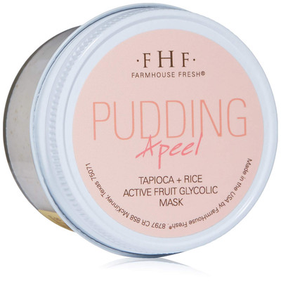 Farmhouse Fresh Pudding Apeel Tapioca Rice Active Fruit Glycolic Mask 3.2 Fl Oz