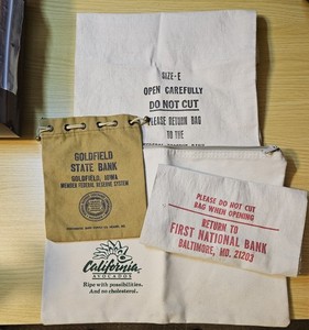 VINTAGE MONEY BAG LOT OF 3