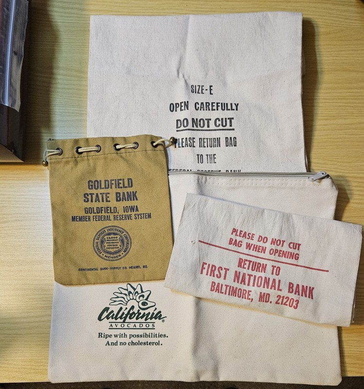 VINTAGE MONEY BAG LOT OF 3