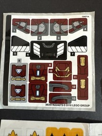 LEGO STICKER SHEET  76104 5002145 76017 76006 LEGO Marvel