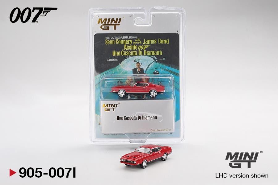 James Bond 007 Diamonds Are Forever Mustang LHD Italian 1:64 Mini GT 905-007I
