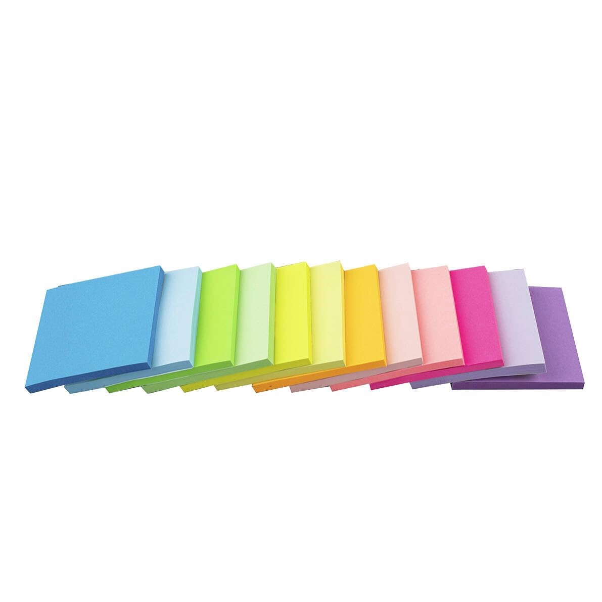 (12 Pads) Sticky Notes 3x3 Inches,Bright Colors Self-Stick Pads