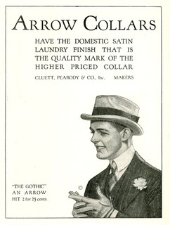 1916 Original Arrow Collars Ad. JC Leyendecker. Gay Interest. Smiling Young Man