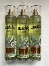 Lot of 3 Bath Body Works Waikiki Beach Coconut Fine Fragrance Mists