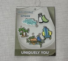 CROCS Jibbitz Jimmy Buffett Margaritaville 5 Pk Shoe Charm Tropical Island Beach