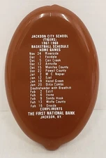Jackson Kentucky 1967-68 Basketball Schedule coin holder keychain First Nation..