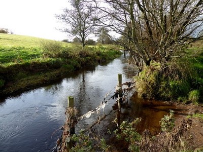 Foto 6x4 Quiggery Water, Rathfraggan \/ Blackfort Looking WSW c2017