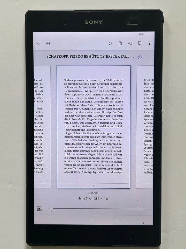Sony Xperia Z3 Tablet Compact SGP611 Black/Schwarz Top Kindle-Ersatz - Bild 4 von 4
