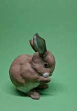 Hutschenreuther Hase - sich putzend -  aus Porzellan - Top