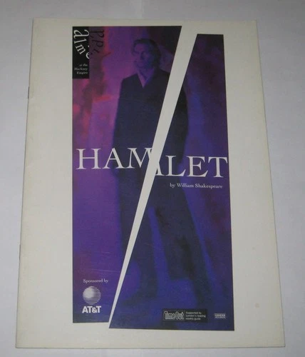 RALPH FIENNES, FRANCESCA ANNIS,COLIN MACE.  HAMLET.  ALMEIDA THEATRE. PROGRAMME.