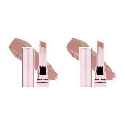 Maybelline Color Sensational Shine Lipstick, Baddest Beige, Pack of 2
