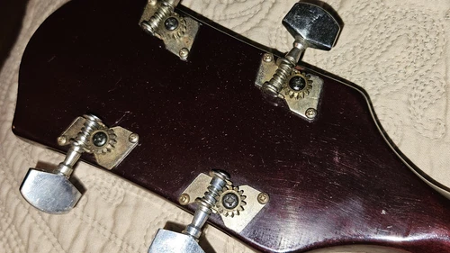 Vintage 5 String Resonator Banjo, Unmarked, with case, Similar To Harmony Eagle - Picture 12 of 22