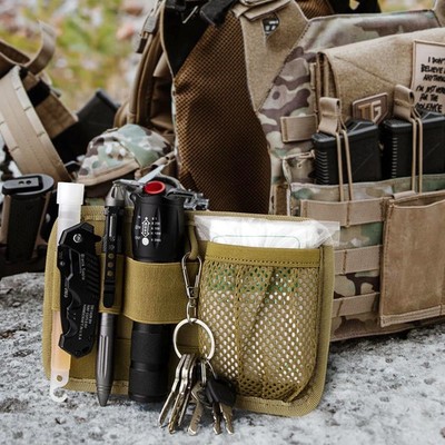 Taktische Hakenbefestigung Tasche Mesh Bag Rucksack Organizer Modul