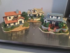 Cornerstone Creations House Lot Of 3 Vintage Village House