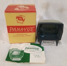 Vintage Sawyers Pana-Vue 2573 Wide Screen Lighted 2x2 Slide Viewer in Box