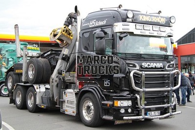 LKW Foto Scania R730 Zugmaschine crane Deutschland schwarz KING OF RHÖN p #k4vx