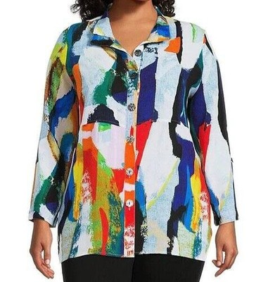 NWOT Ali Miles Button up Blouse PM