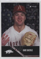 2025 University of Arkansas Razorbacks Parallel Silver Gabe Gaeckle #P-4 1by6