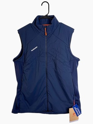 Women's Mammut Rime Light IN Flex Marine Blue Puffer Athletic Fit Vest - Large