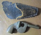 ANTIQUE RARE HAND MADE BRONZE MINIATURE WEAPON  HANDGUN HOLSTER PISTOL  1 OF 2 — photo 1
