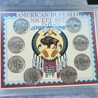 Buffalo Nickel Set 1924 8 Coins in Display Case 5C Circulated