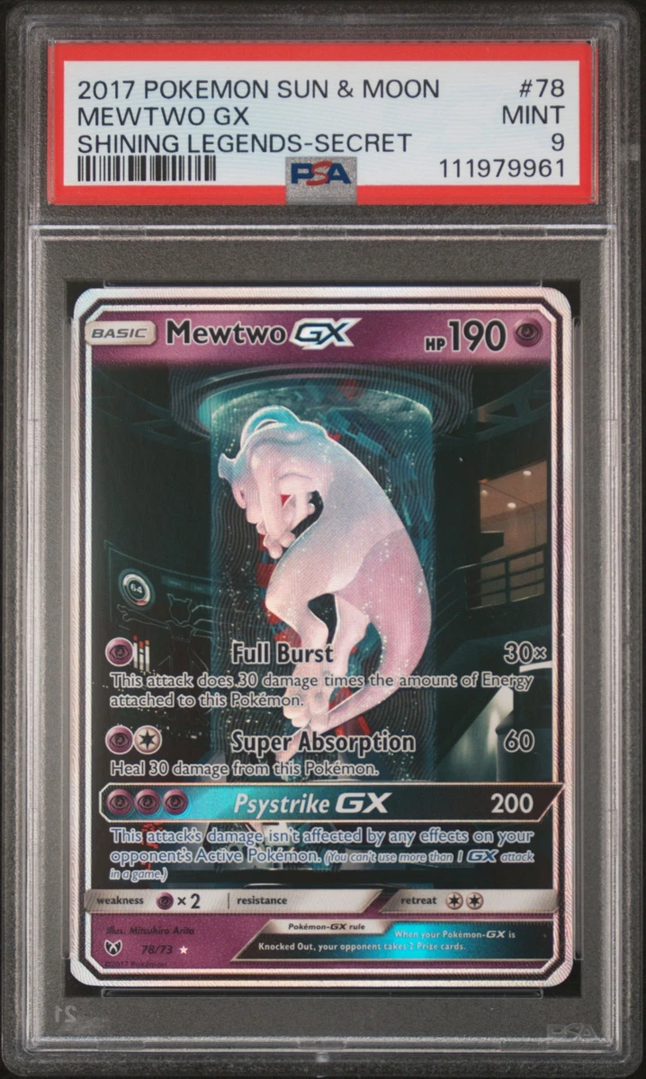 Mewtwo Pokémon TCG Professional Sports Authenticator (PSA) Shining