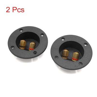 2Pcs 3Inch Dia Car Audio Speaker Binding Post Dual Terminal Connector Board