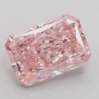 6.00 ct Radiant Cut Light Pink Lab Grown Diamond VVS1 Loose Gemstone Ethical