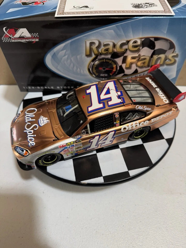 RARO* Tony Stewart #14 Old Spice Copper 2009 CUNA 1/24 Nascar Diecast ¡1 de 120! Foto 2 de 4
