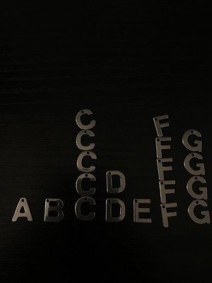 Bracelet Stainless Steel Initial A-Z Charms Beads For Craft Bracelet Making
