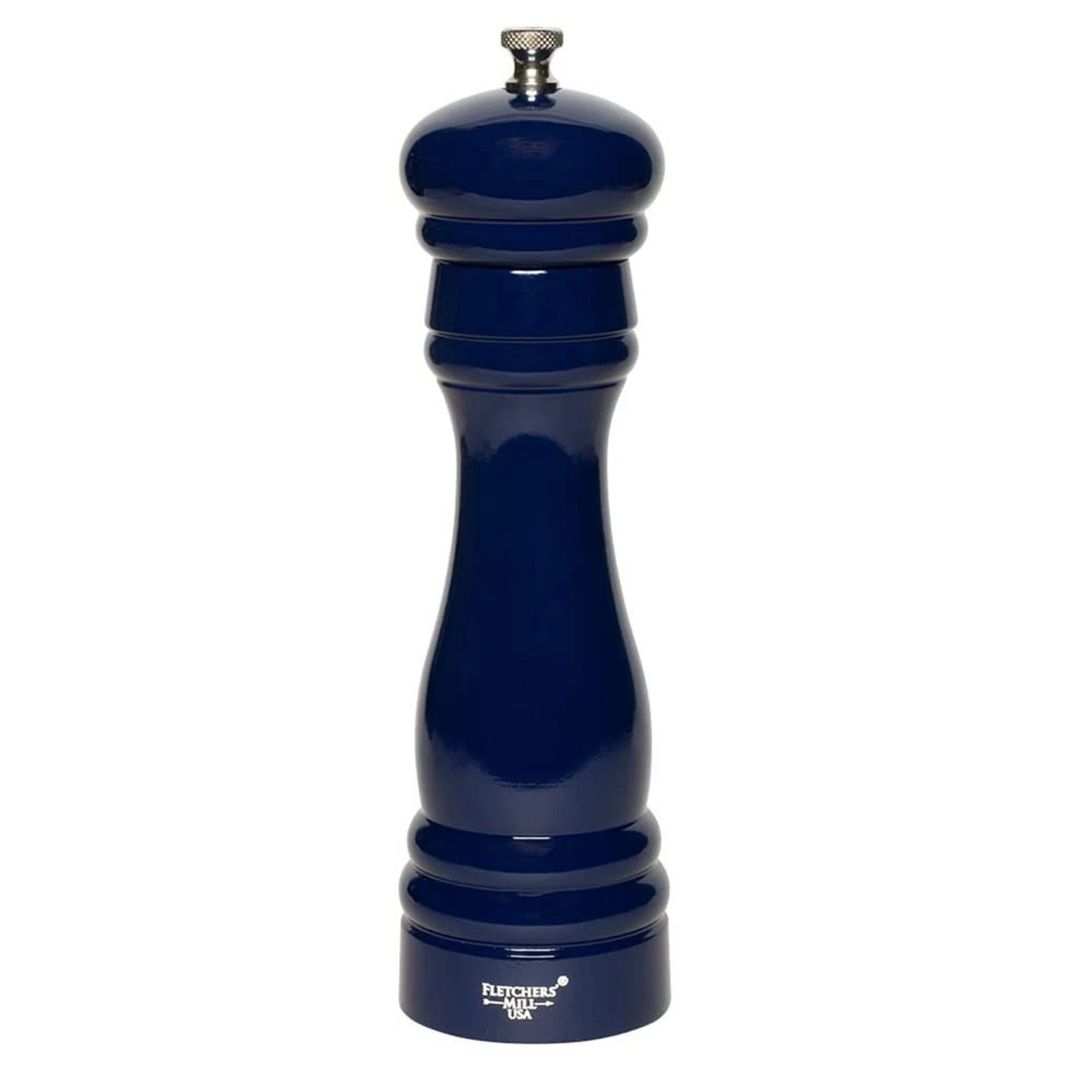 Fletchers' Mill Federal Salt Mill, Cobalt - 8 Inch, Adjustable Coarseness Fin...