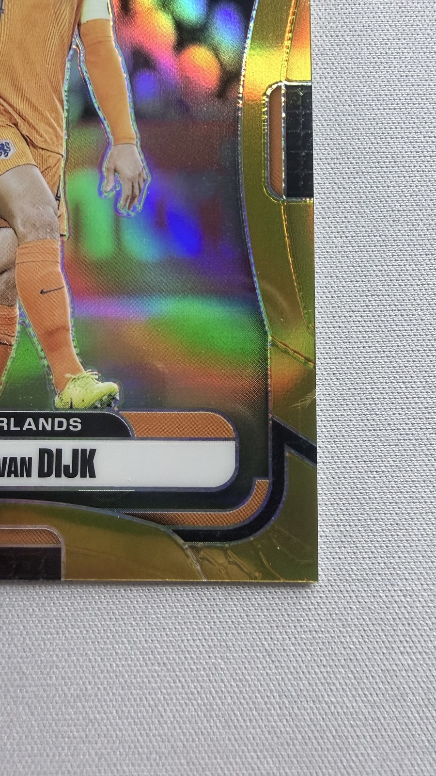 2026 Panini Prizm World Cup Virgil van Dijk Gold Prizm 05/10 #306 view 5